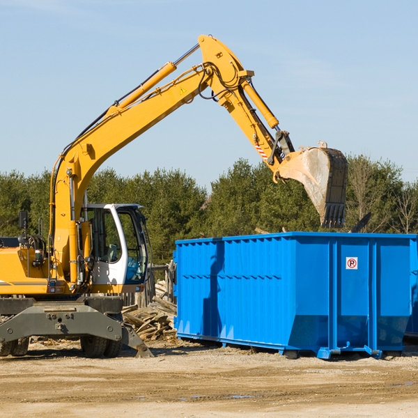 can i choose the location where the residential dumpster will be placed in Wahpeton North Dakota